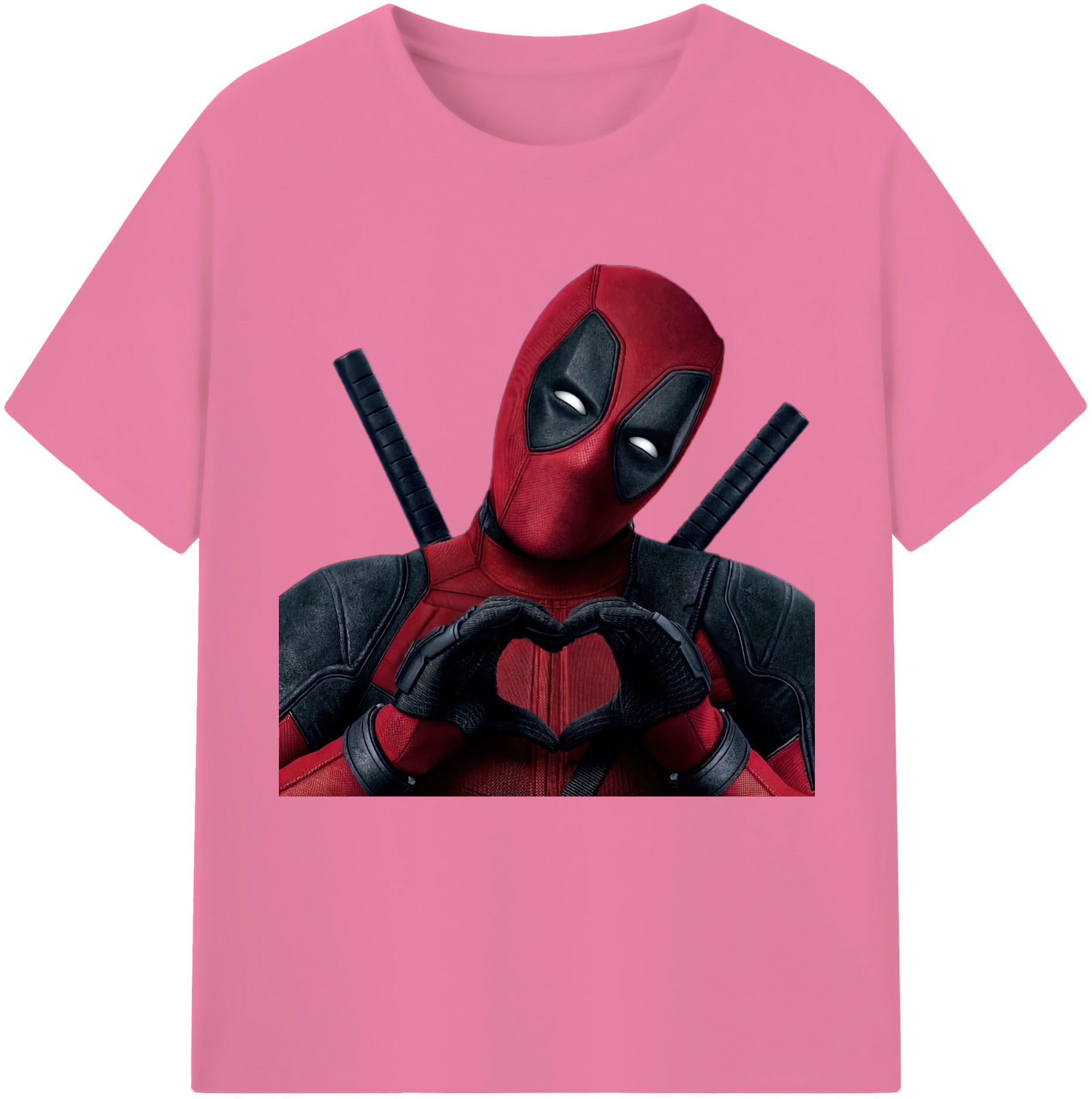 （画像用） Deadpool デッドプール 綿100％半袖Tシャツ（フロントプリント）